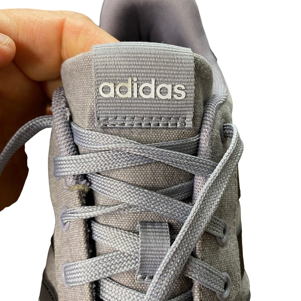 Adidas Daily 3.0 Mens Sneakers Grey Black Canvas Low Top Shoes IF4493 Size 10.5 - Picture 9 of 14